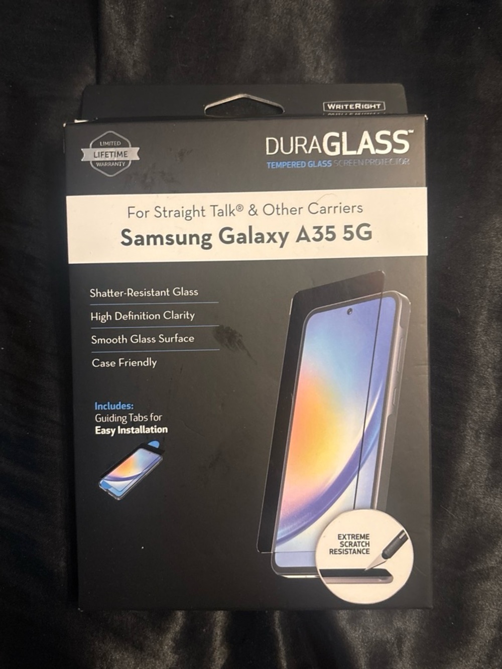 Tempered Glass Screen Protector for Samsung Galaxy A35 5G - Black